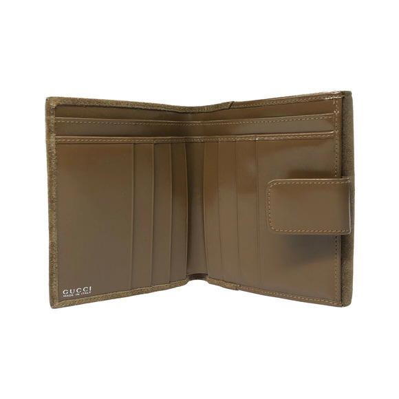 Gucci Handbags - Gucci Snap Wallet fold Bi Horsebit Closure Double Suede
